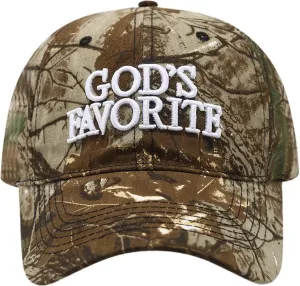 2025 God's Favorite Camo Vintage Trucker Hat Baseball Hat Women Funny Trucker Hat for Men