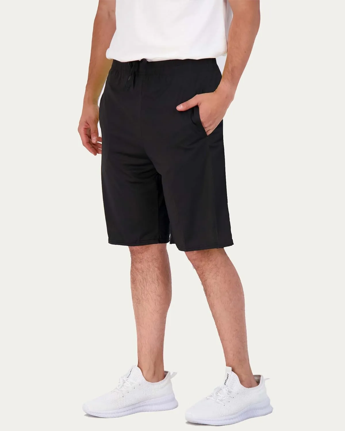 5 Pack Men's Active Quick Dry Fit Shorts - Athletic Running Gym Workout Casual Shorts with Pockets Bulk