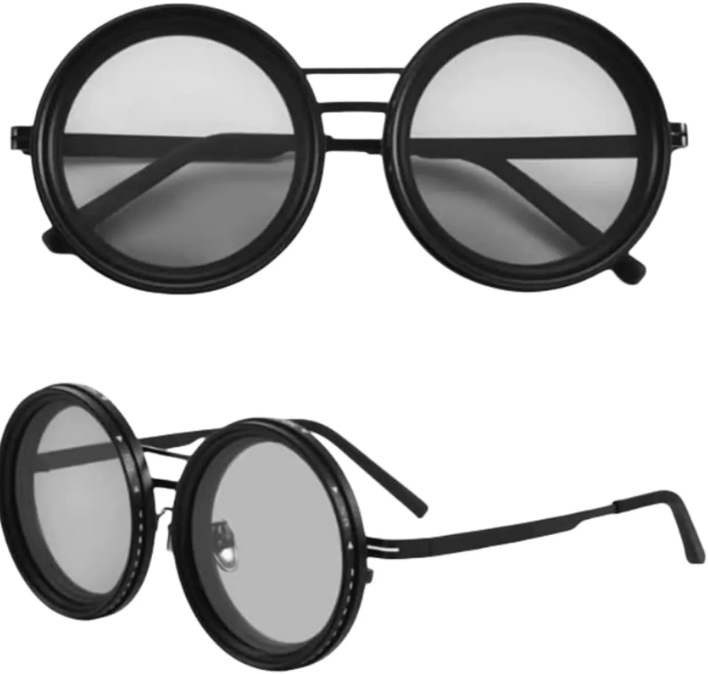 Adjustable Sunglasses for Men Women,1-9 Gears Rounded Polarized Glasses,ND Filter Lenses Retro Glasses UV Blocking