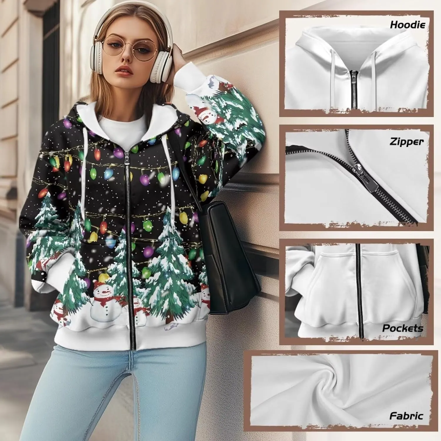 AFPANQZ Women's Hoodies Full Zip Up Hooded Sweatshirts Sweater Sport Pullover Breathable Cozy Loose Activewear