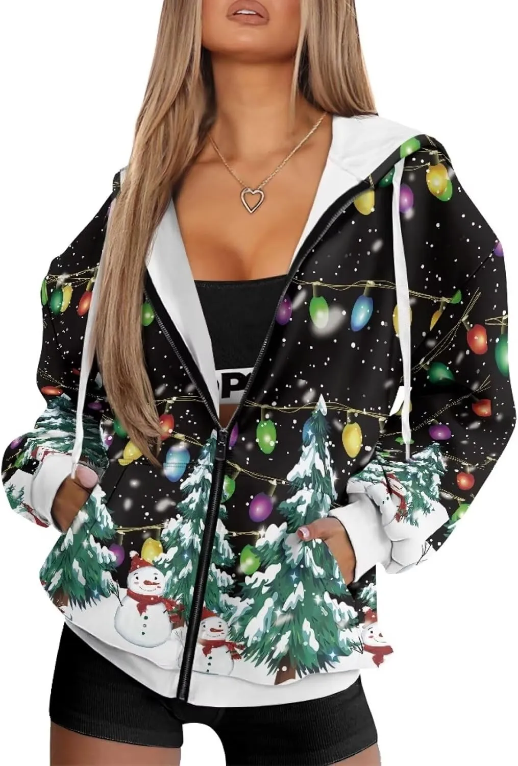 AFPANQZ Women's Hoodies Full Zip Up Hooded Sweatshirts Sweater Sport Pullover Breathable Cozy Loose Activewear