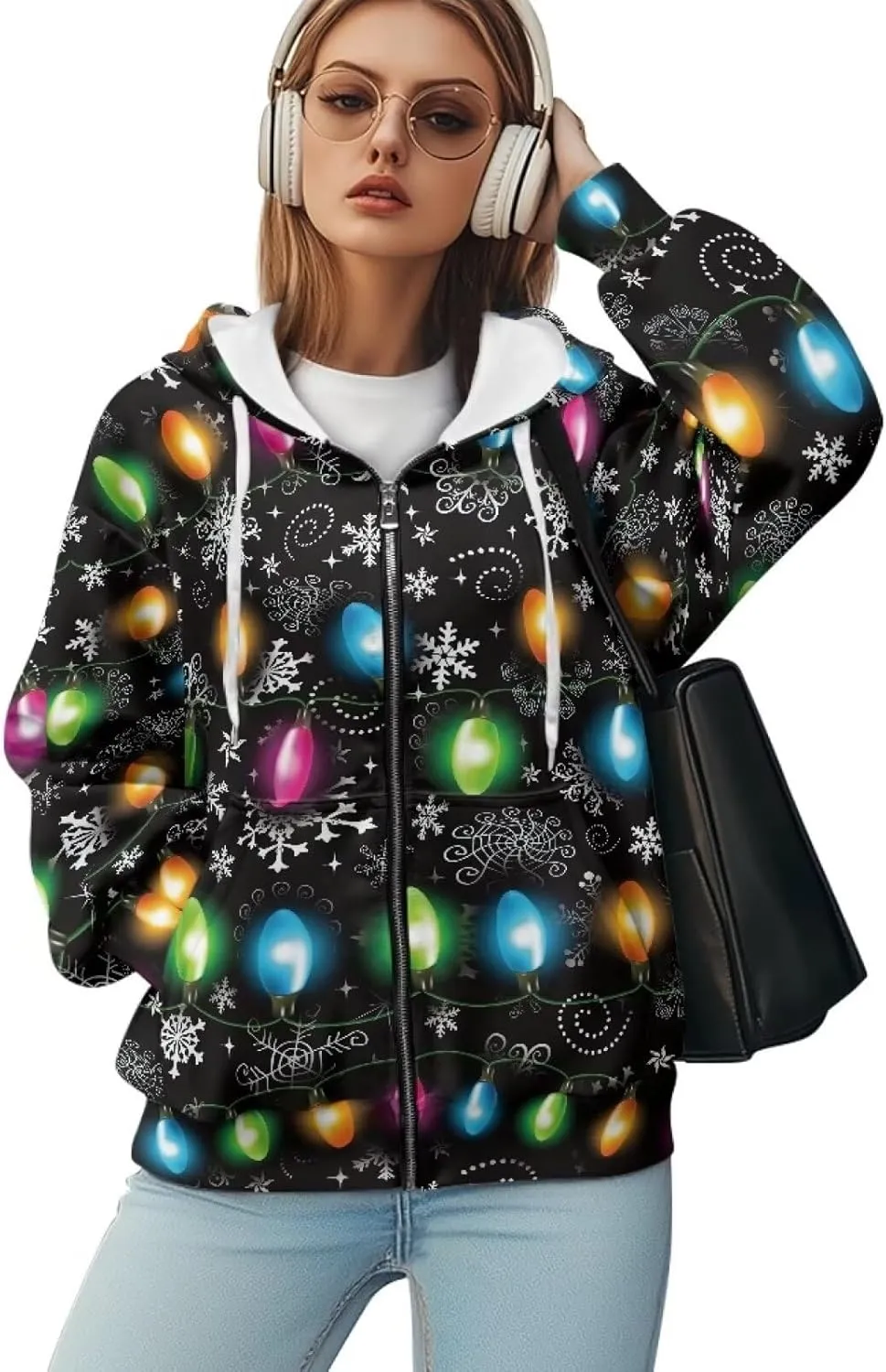 AFPANQZ Women's Hoodies Full Zip Up Hooded Sweatshirts Sweater Sport Pullover Breathable Cozy Loose Activewear