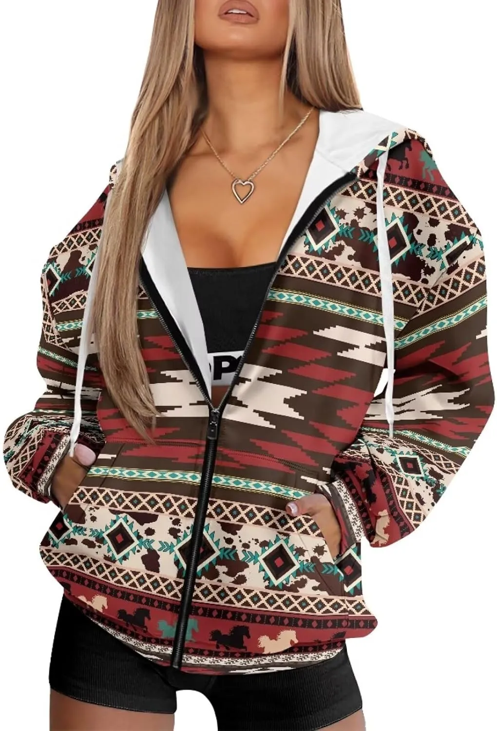 AFPANQZ Women's Hoodies Full Zip Up Hooded Sweatshirts Sweater Sport Pullover Breathable Cozy Loose Activewear