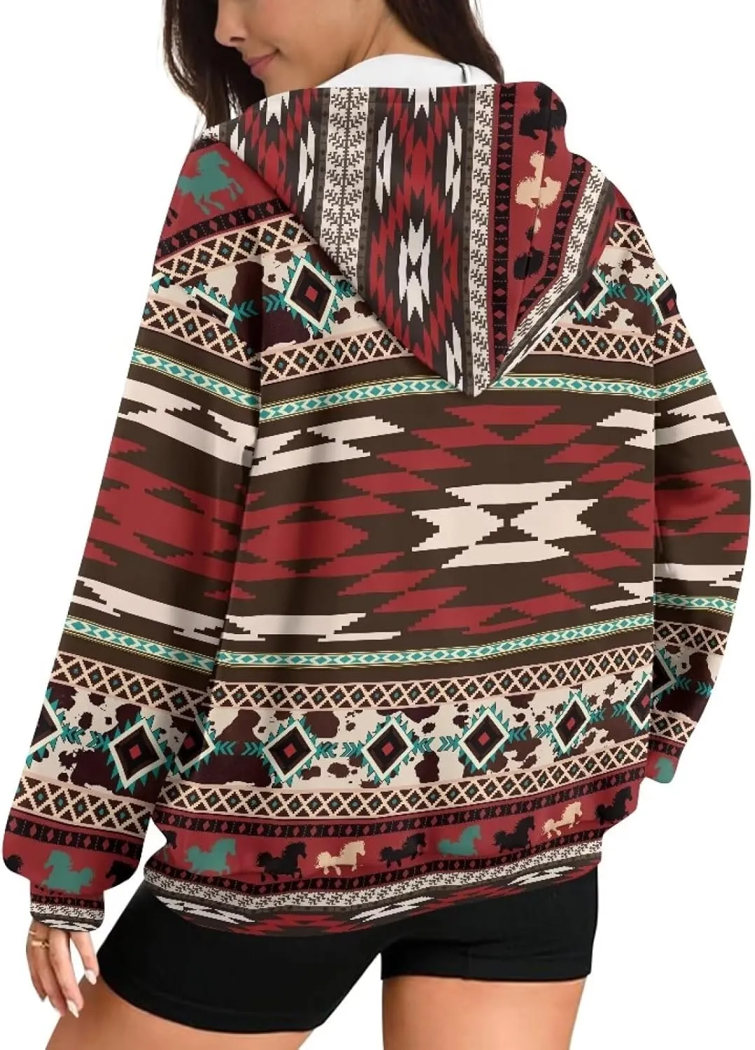 AFPANQZ Women's Hoodies Full Zip Up Hooded Sweatshirts Sweater Sport Pullover Breathable Cozy Loose Activewear
