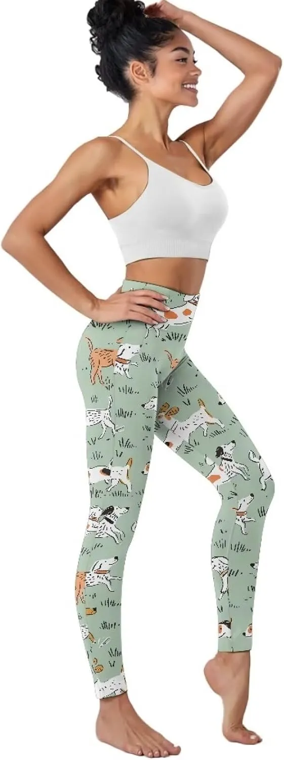 AFPANQZ Women's Yoga Leggings with Pockets Seamless Yoga Pants Casual Running Dance Sports Activewear Workout Stretch Capri