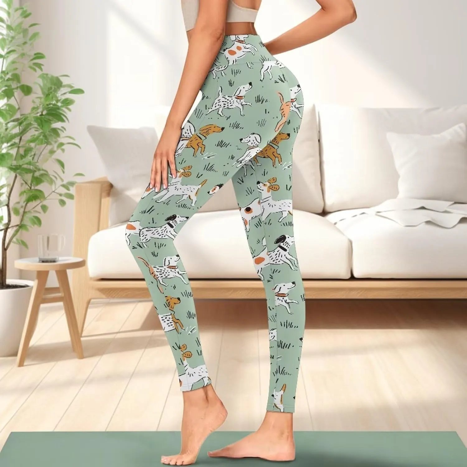 AFPANQZ Women's Yoga Leggings with Pockets Seamless Yoga Pants Casual Running Dance Sports Activewear Workout Stretch Capri