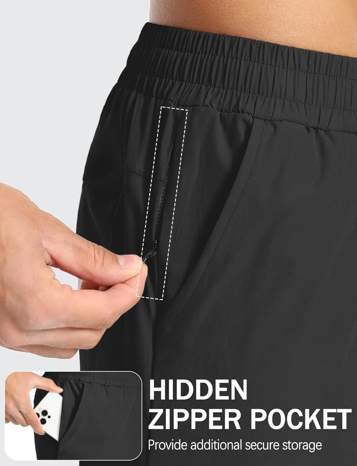 Aolesy Mens Athletic Shorts 7” Quick Dry Gym Running Shorts with Zipper Pockets Lightweight Workout Shorts