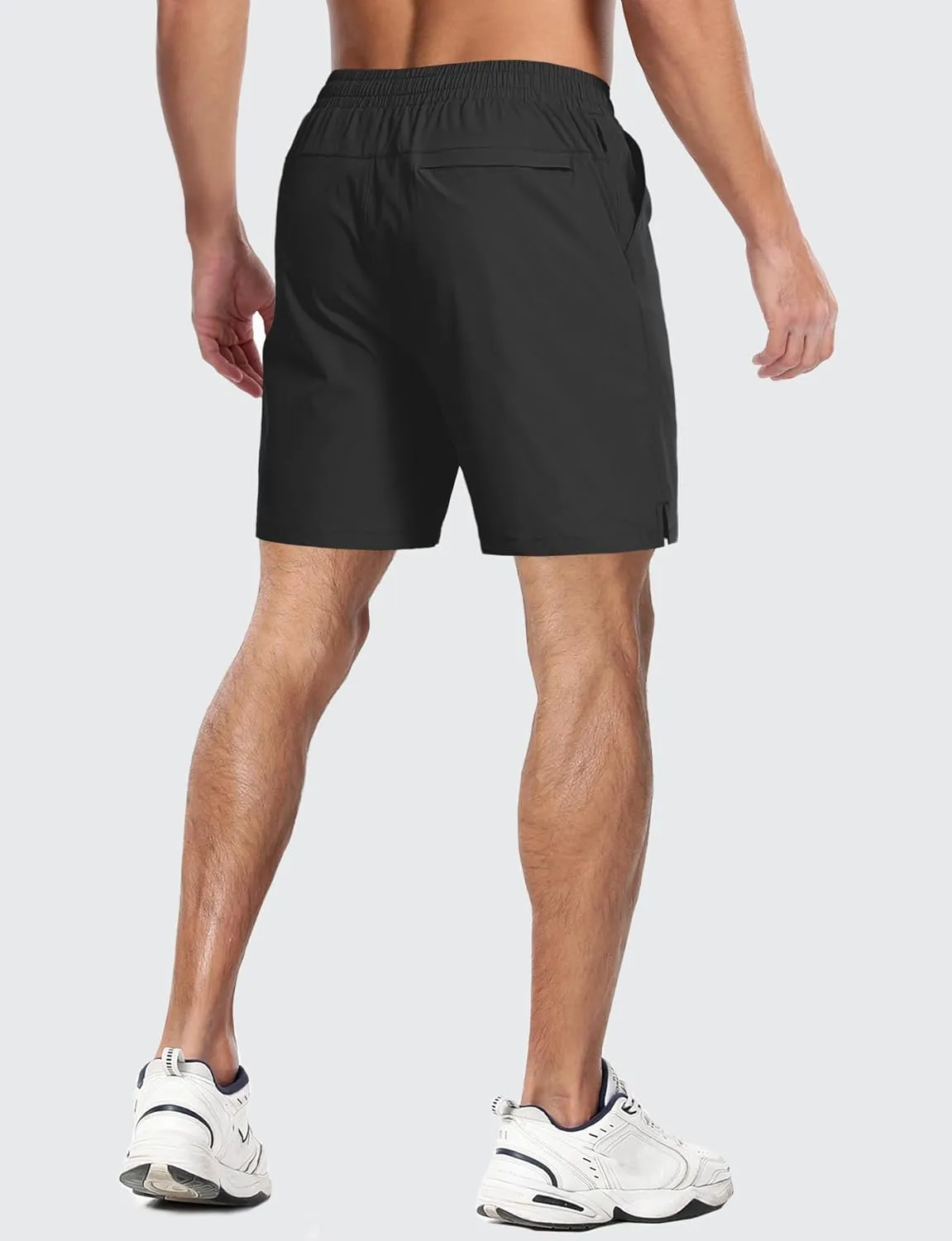 Aolesy Mens Athletic Shorts 7” Quick Dry Gym Running Shorts with Zipper Pockets Lightweight Workout Shorts