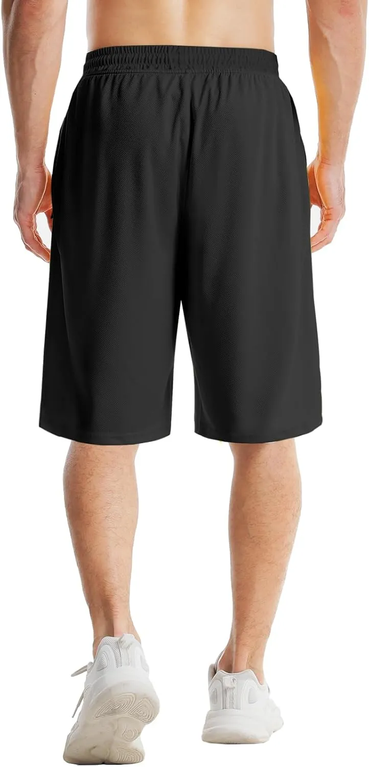 Aolesy Men's Basketball Shorts 7"/9" Athletic Gym Shorts with Zip Pockets Lightweigh Quick Dry Mesh Workout Shorts