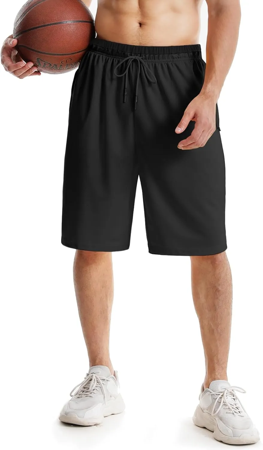 Aolesy Mens Workout Shorts 5"/7"/9" with Zip Pockets Quick Dry Lightweight Gym Athletic Shorts Linerless Running Shorts