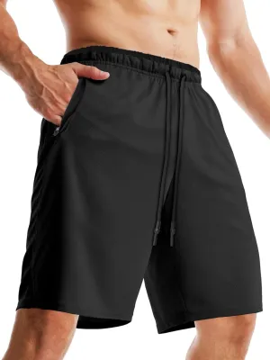 Aolesy Mens Workout Shorts 5"/7"/9" with Zip Pockets Quick Dry Lightweight Gym Athletic Shorts Linerless Running Shorts