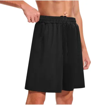 Athletic Gym Mens Shorts Quick Dry Baskeball Shorts Drawstring with Pockets Men Workout Running Shorts Loose Fit