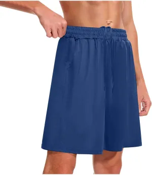 Athletic Gym Mens Shorts Quick Dry Baskeball Shorts Drawstring with Pockets Men Workout Running Shorts Loose Fit