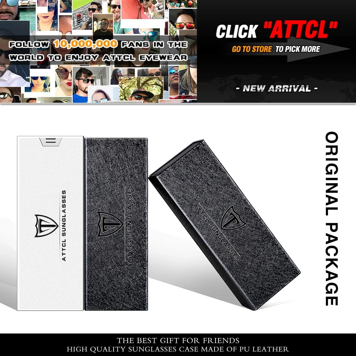 ATTCL Polarized UV Protection Fishing golf Driving Sunglasses for Men Al-Mg Metal Frame Ultra Light