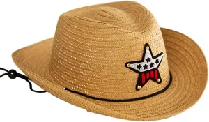 Baby Strawhat Sun Hat Summer Toddler Cowboy Hat UPF 50  Sun Protective Kids Beach Hats Adjustable Boy Girl Cap