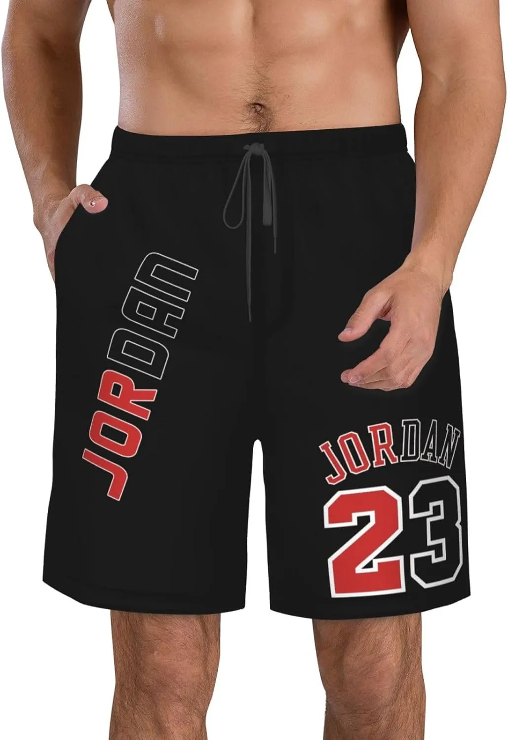 Basketball Fans 23 Jordan Beach Shorts Man's Beach Shorts Quick Dry Summer Outdoor Workout Shorts