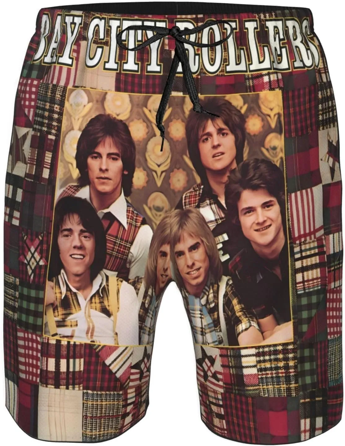 Bay City Music Rollers Shorts Men's Beach Shorts Basketball Shorts Lightweight Breathable Running Short Quick Dry