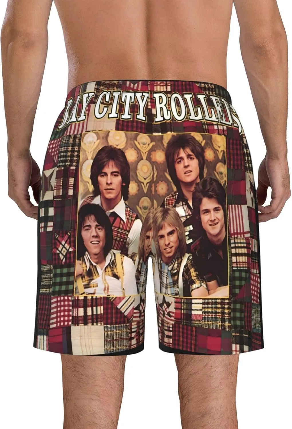 Bay City Music Rollers Shorts Men's Beach Shorts Basketball Shorts Lightweight Breathable Running Short Quick Dry