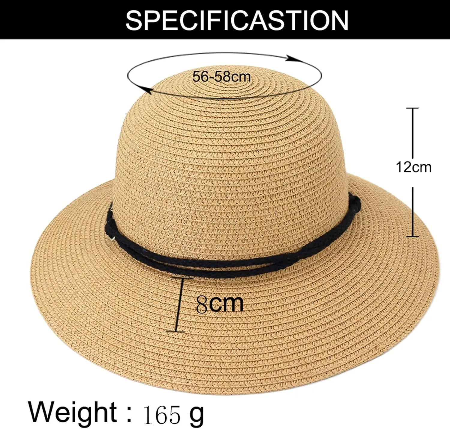 Beach Hats for Women Wide Brim Sun 𝐒traw Hat for Women,UPF 50  UV Sun Protection Sun Hat Womens, 𝐅oldable Roll up Cap