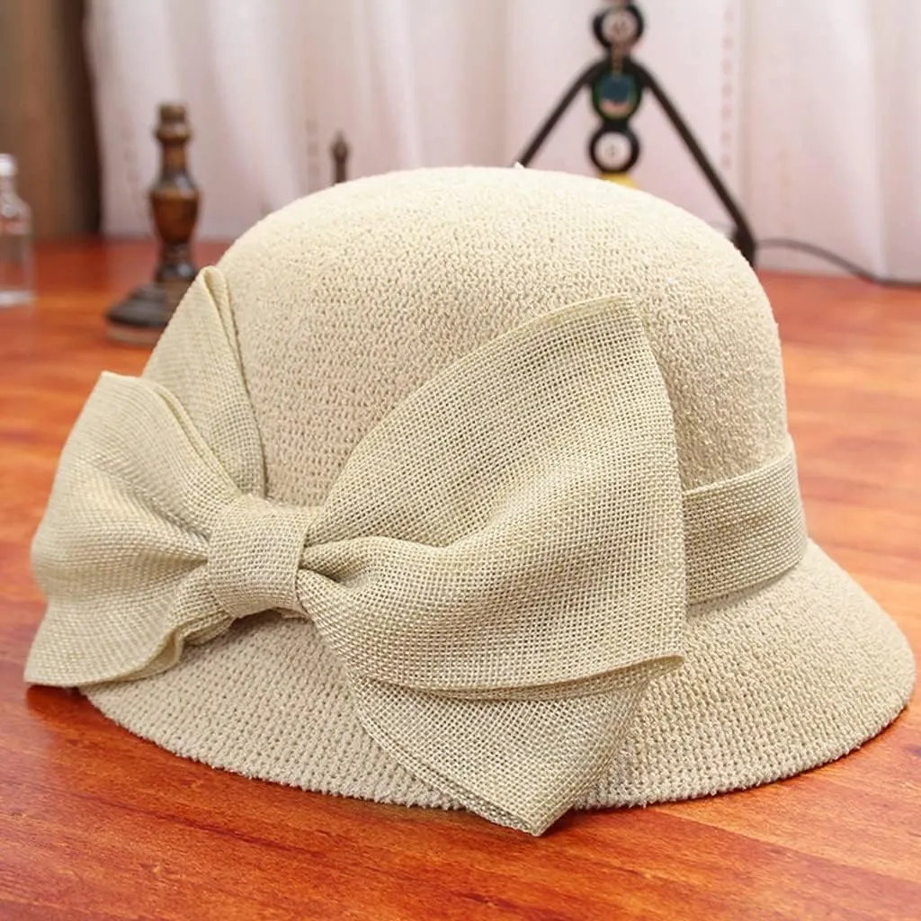 Beach Sun Hats for Women, Wide Brim 𝐒traw Hats with Adjustable Band, UPF 50  Summer 𝐅oldable Roll up Hat