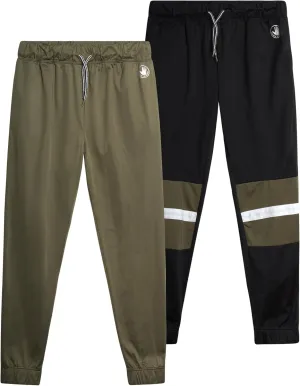 Body Glove Boys’ Sweatpants – 2 Pack Basic Active Tricot Joggers - Performance Jogger Pants for Boys (8-18)