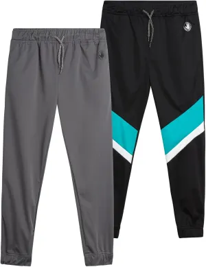 Body Glove Boys’ Sweatpants – 2 Pack Basic Active Tricot Joggers - Performance Jogger Pants for Boys (8-18)