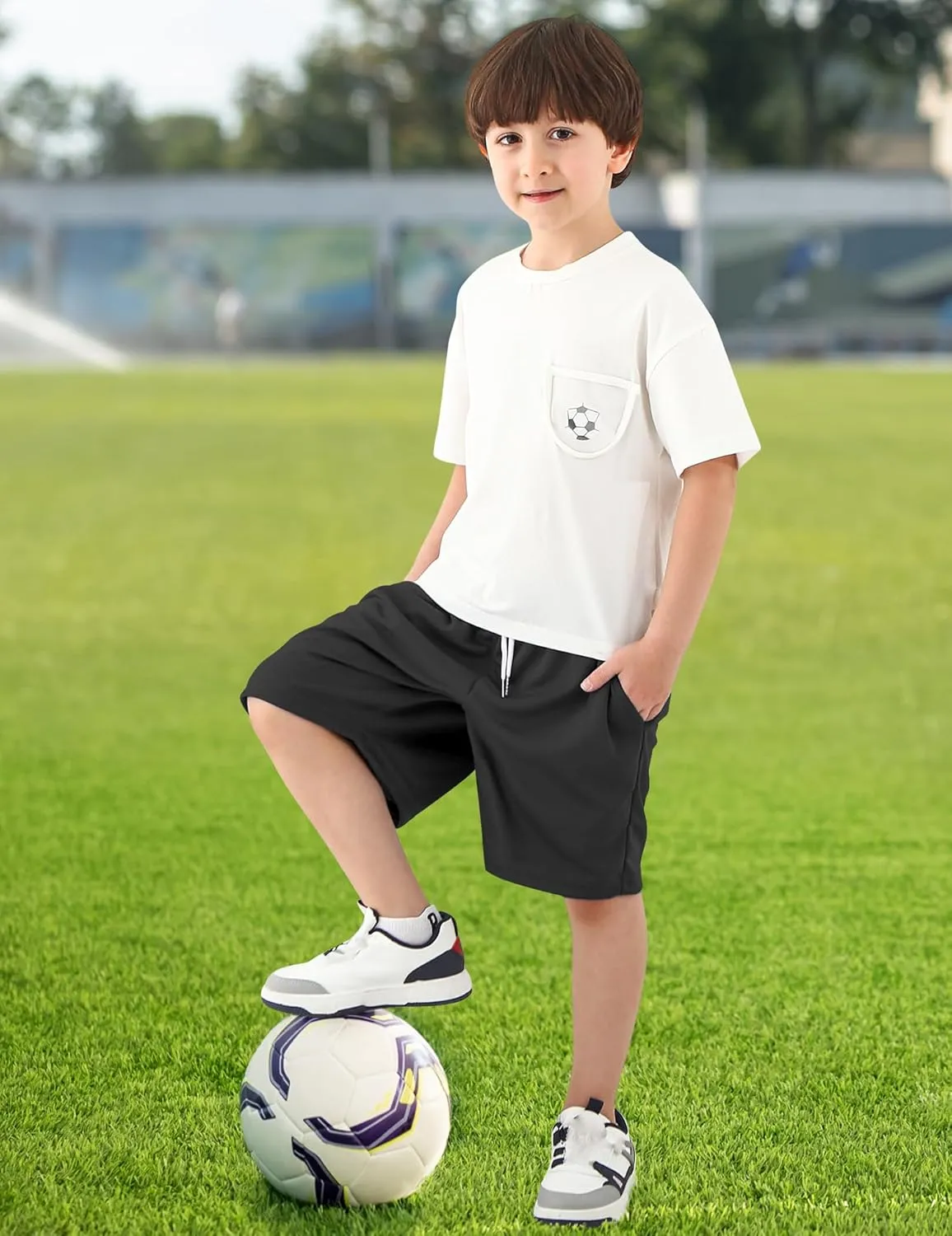 Boys Athletic Shorts Mesh Basketball Soccer Shorts Breathable Quick Dry Running Gym Activewear for Kids Youth 6-16 Years