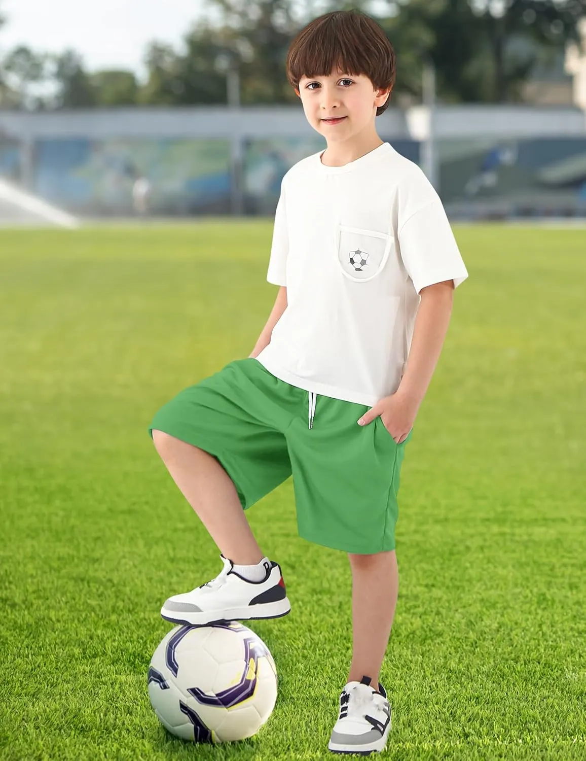 Boys Athletic Shorts Mesh Basketball Soccer Shorts Breathable Quick Dry Running Gym Activewear for Kids Youth 6-16 Years