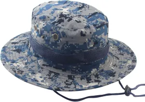 Bucket Hats for Men and Women Outdoor Wide Brim Sun Protect Hat Classic Fishing Hunting Cap Camouflage Floppy Jungle Caps