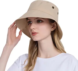 Bucket Rain Hat with Chin Strap Quick Drying Packable Sun Hat Unisex Wide Brim Outdoor Cowboy Summer Sun Hats