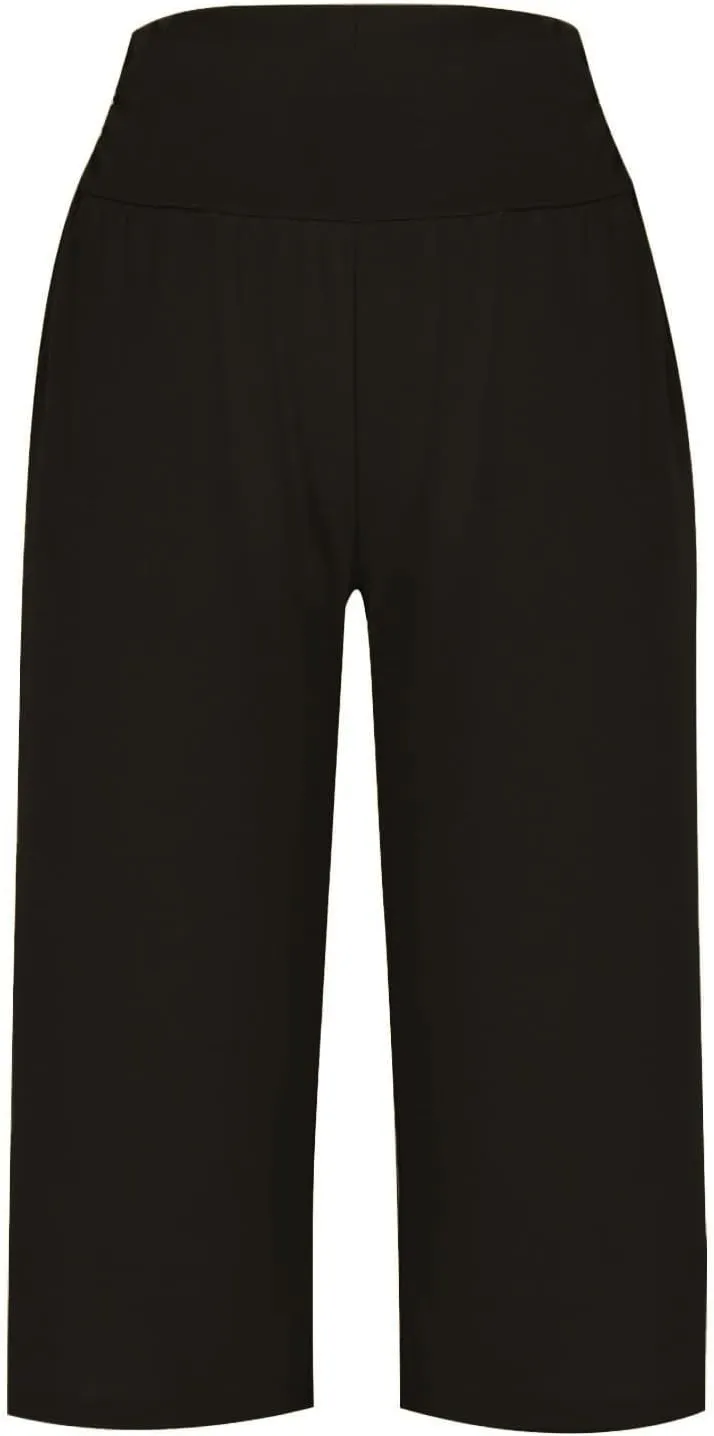Capri Pants for Women Joggers Stretch Lightweight Running Yoga Casual Tactical Hiking with Pockets Water Resistant