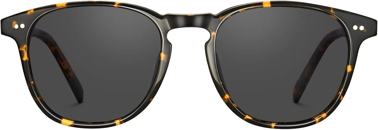 CARFIA Retro Polarized Sunglasses for Women Small and Medium Face UV Protection, Handcrafted Acetate Frame Sunnies CA5285