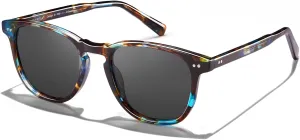CARFIA Retro Polarized Sunglasses for Women Small and Medium Face UV Protection, Handcrafted Acetate Frame Sunnies CA5285
