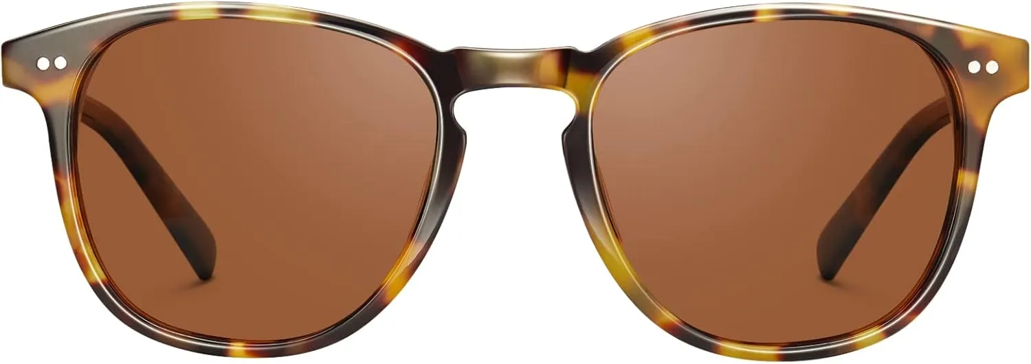 CARFIA Retro Polarized Sunglasses for Women Small and Medium Face UV Protection, Handcrafted Acetate Frame Sunnies CA5285