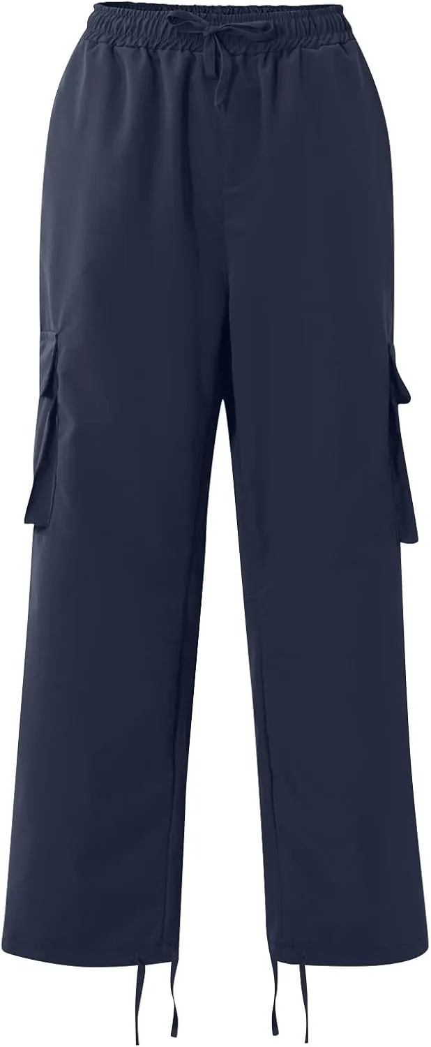Cargo Pants for Men Baggy Drawstring Elastic Waist Sweatpants Stylish with Pockets Work Pants 2024 Joggers Trousers