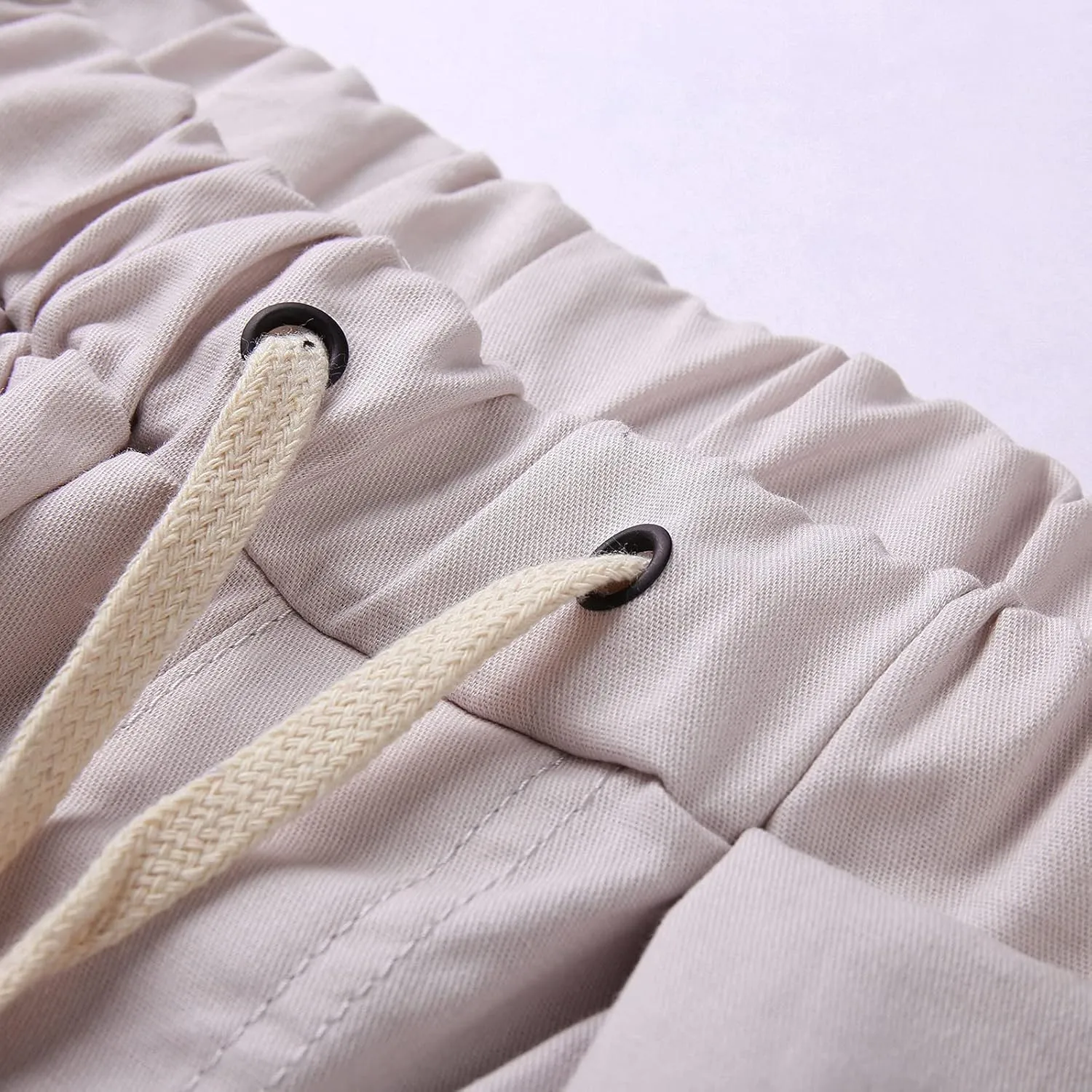 Cargo Pants for Men Relaxed Fit Cargo Pants Elastic Waist Drawstring Jogger Sweatpants Straight Multi Pockets Outdoor