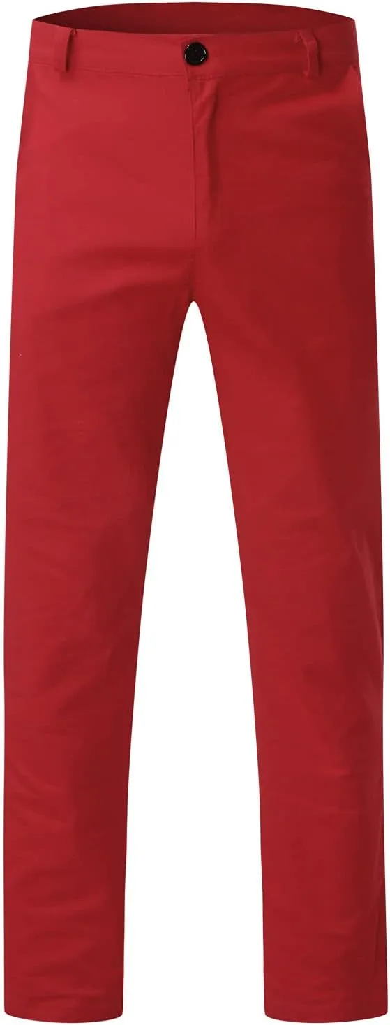 Cargo Pants for Men Relaxed Fit Casual Joggers Pants Cotton Drawstring Chino Workout Sweatpants Casual Long Trousers