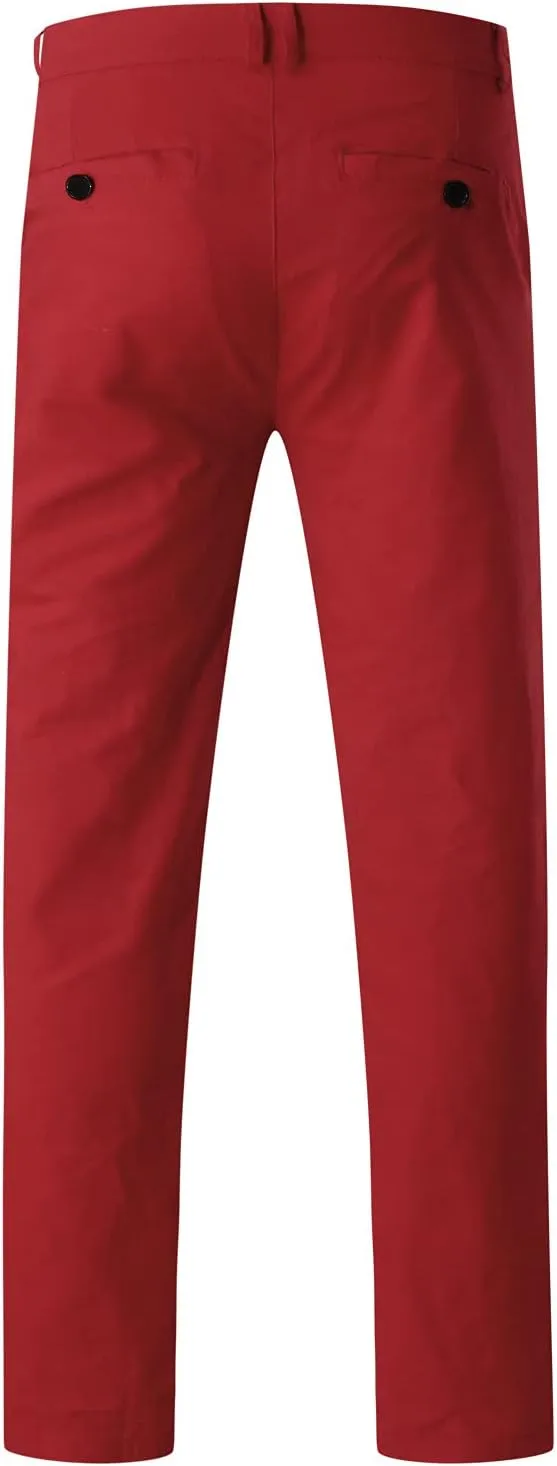 Cargo Pants for Men Relaxed Fit Casual Joggers Pants Cotton Drawstring Chino Workout Sweatpants Casual Long Trousers