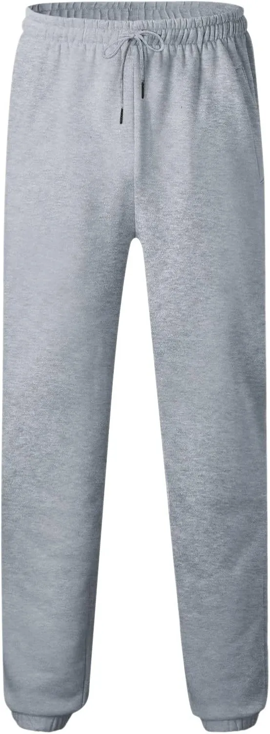 Cargo Pants for Men Relaxed Fit Elastic Waist Baggy Drop Crotch Sweatpant Mens Heavyweight Sweatpants Fleece Trousers