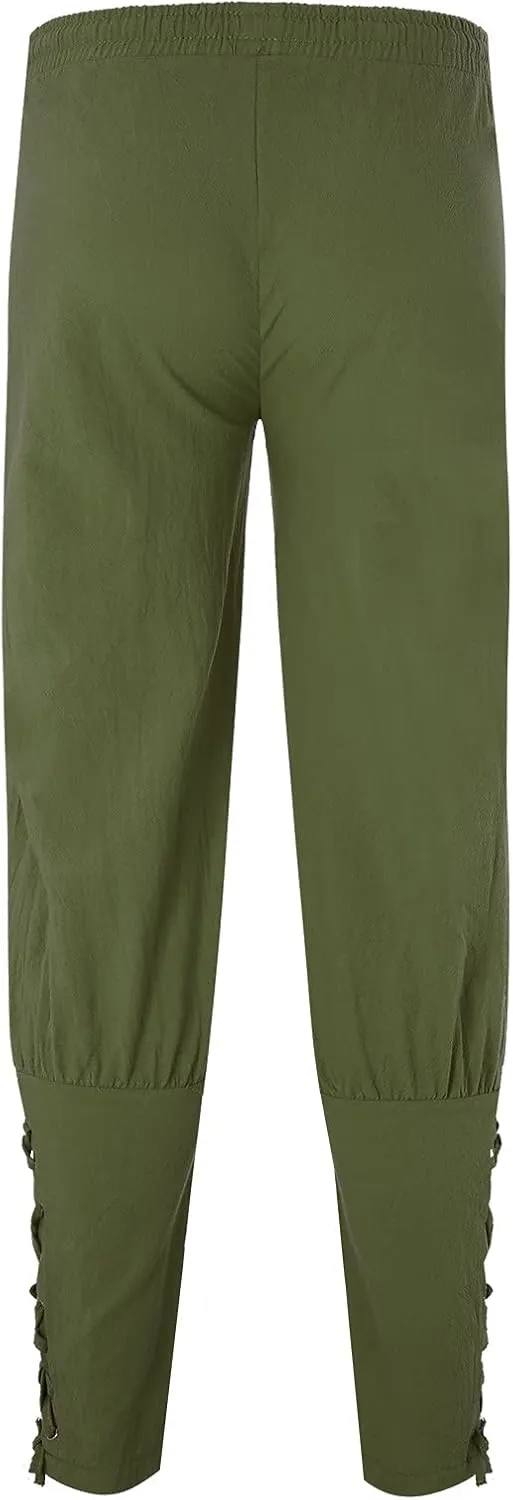 Cargo Pants for Men Relaxed Fit Fleece Cargo Sweatpants Open Bottom Straight Leg Casual Loose Athletic Jogger Pants