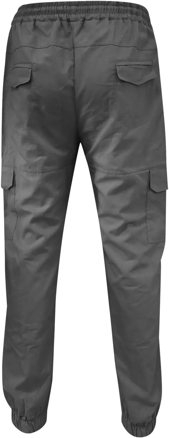 Cargo Pants for Men Relaxed Fit Mens Cargo Pants with Pockets Open Bottom Athletic Pants for Workout Running Training