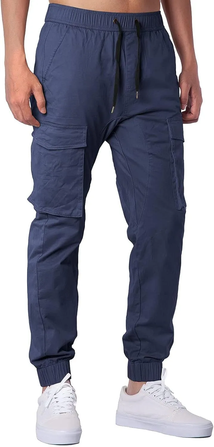 Cargo Pants for Men Relaxed Fit Mens Sweatpants Fleece Large Size Sweatpants Plush Thickening Cotton-Padded Trousers