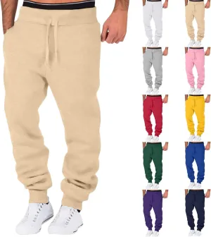 Cargo Pants for Men Relaxed Fit Pant Mens Cotton Linen Pants Loose Casual Lightweight Elastic Waist Drawstring Beach