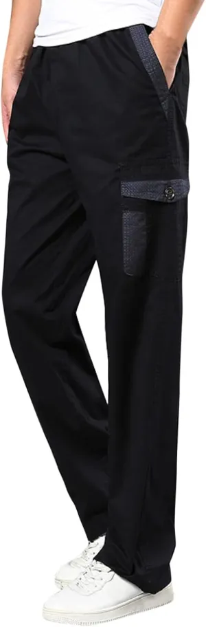 Cargo Pants for Men Relaxed Fit Pants Slim Fit Active Drawstring Bottom Sports Outdoor Recreation Athletic Sweatpants