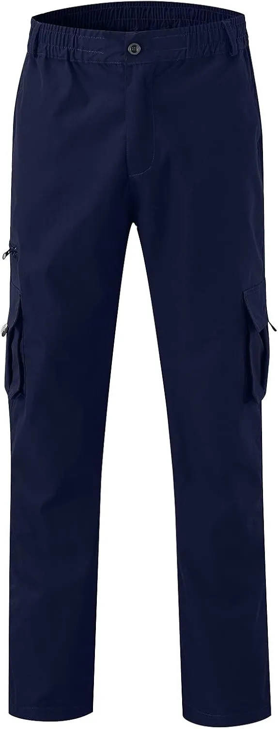 Cargo Pants for Men Relaxed Fit Pants Sports Sweats Casual Trousers Heavyweight Fleece Sweatpants with Pockets Men's