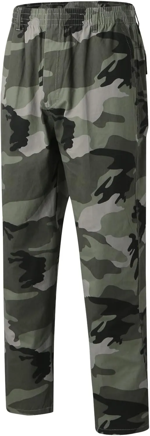 Cargo Pants for Men Relaxed Fit with Pocket Mens Casual Joggers Sweatpants Big & Tall Elastic Drawstring Sweatpants