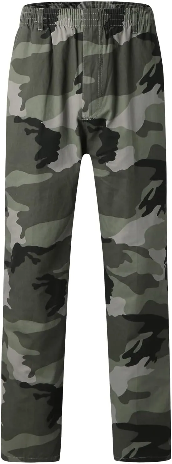 Cargo Pants for Men Relaxed Fit with Pocket Mens Casual Joggers Sweatpants Big & Tall Elastic Drawstring Sweatpants