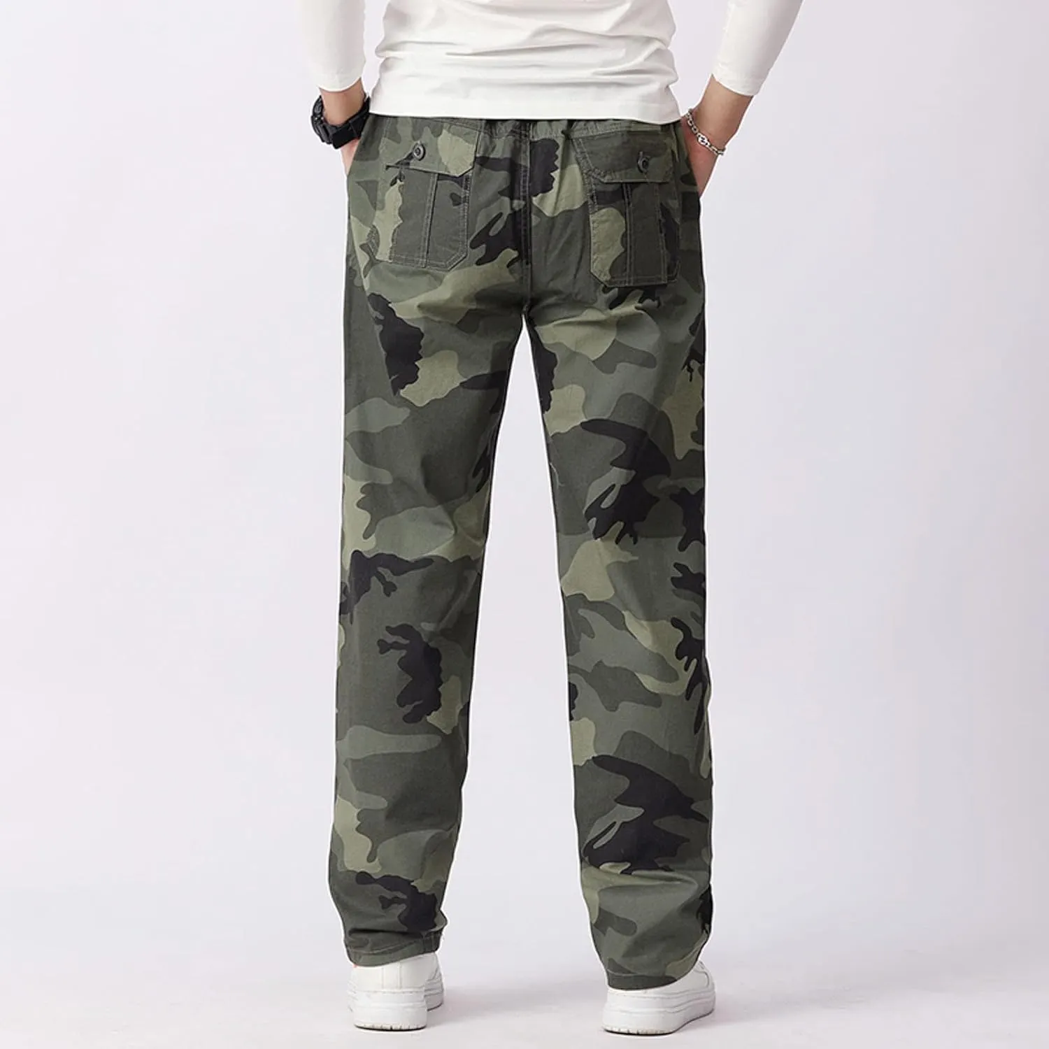 Cargo Pants for Men Relaxed Fit with Pocket Mens Casual Joggers Sweatpants Big & Tall Elastic Drawstring Sweatpants
