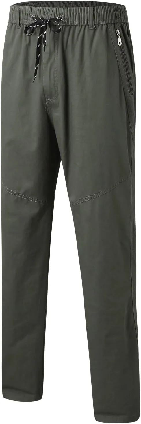 Cargo Pants for Men,Mens Relaxed Fit Cargo Pants Casual Drawstring Outdoor Athletic Jogger Sports Trousers
