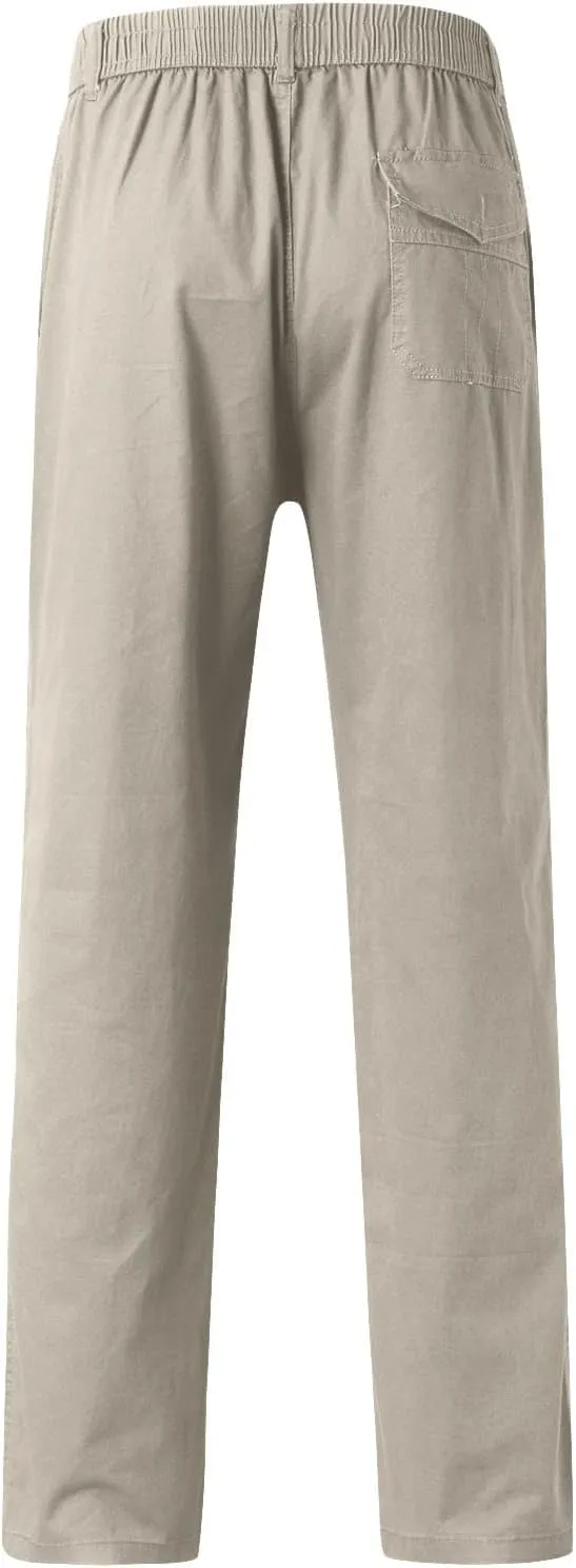 Cargo Pants for Men,Mens Relaxed Fit Cargo Pants Casual Drawstring Outdoor Athletic Jogger Sports Trousers
